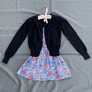 Mudd Flower Sundress & Cherokee Black Cardigan For Girls Size 8